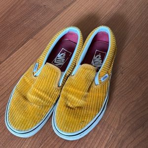 Yellow Corduroy Vans